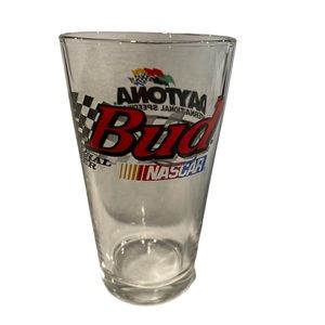 Vintage Daytona International Speedway NASCAR Collectible Budweiser Beer Glass